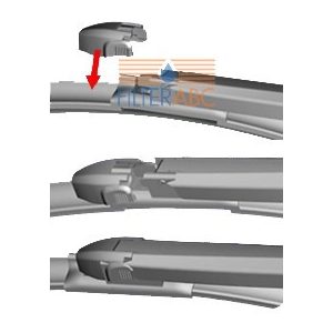 PEXA PREMIUM 04PXD ablaktörlőlapát készlet (580 mm, 700 mm)