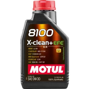 MOTUL 8100 X-clean+ EFE 0W30 1L