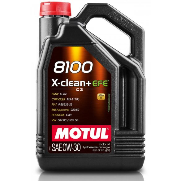 MOTUL 8100 X-clean+ EFE 0W30 5L
