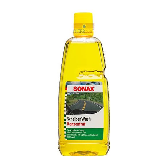 SONAX Nyári szélvédőmosó koncentrátum 1L - Citrom