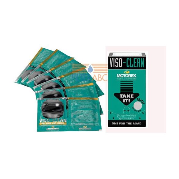 MOTOREX VISO-CLEAN tiszítókendő (6 db / készlet)