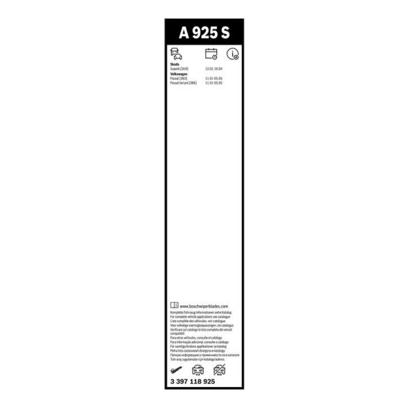 BOSCH AEROTWIN 3397118925 ablaktörlő lapát készlet (530 mm, 530 mm)