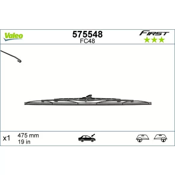 VALEO FIRST 48 cm ablaktörlő lapát