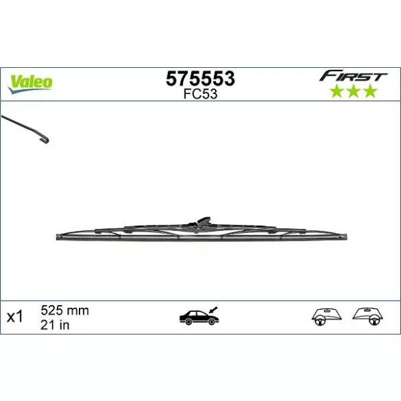 VALEO FIRST 52.5 cm ablaktörlő lapát