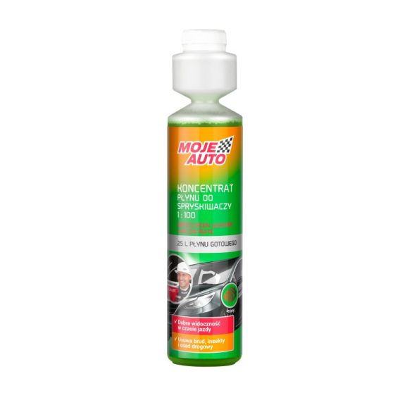 MOJE AUTO nyári szélvédő mosó koncentrátum 250 ml (25 L készíthető) - fenyő illatú