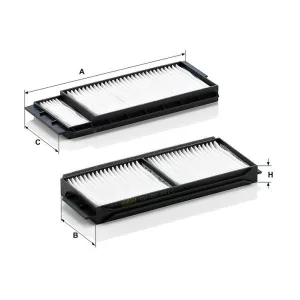 MANN FILTER CU22001-2 pollenszűrő - MAZDA 3, 5 (2 db)