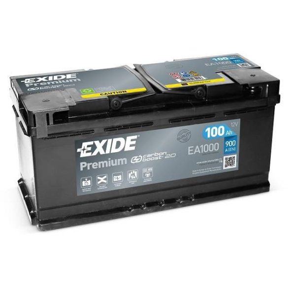 EXIDE PREMIUM EA1000 akkumulátor (12V 100Ah 900A J+)