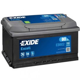 EXIDE EXCELL EB802 akkumulátor (12V 80Ah 700A J+)