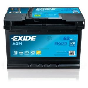 EXIDE PREMIUM EK620 AGM akkumulátor (12V 62Ah 680A J+)