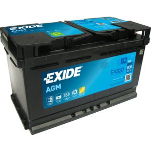 EXIDE PREMIUM EK820 AGM akkumulátor (12V 82Ah 800A J+)