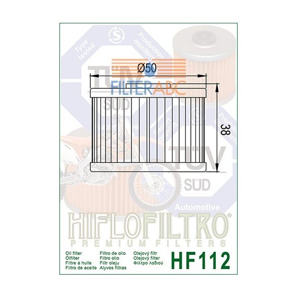 HIFLOFILTRO HF112 olajszűrő