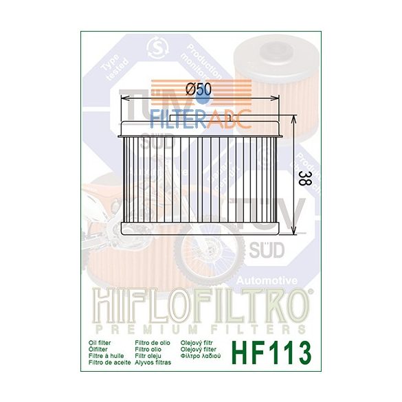 HIFLOFILTRO HF113 olajszűrő