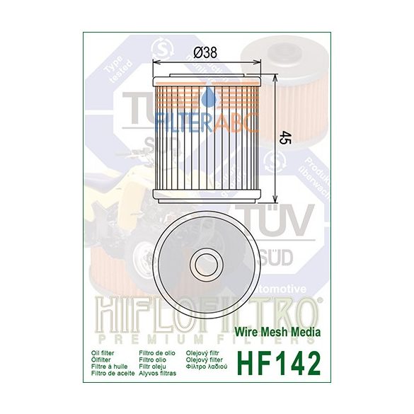 HIFLOFILTRO HF142 olajszűrő