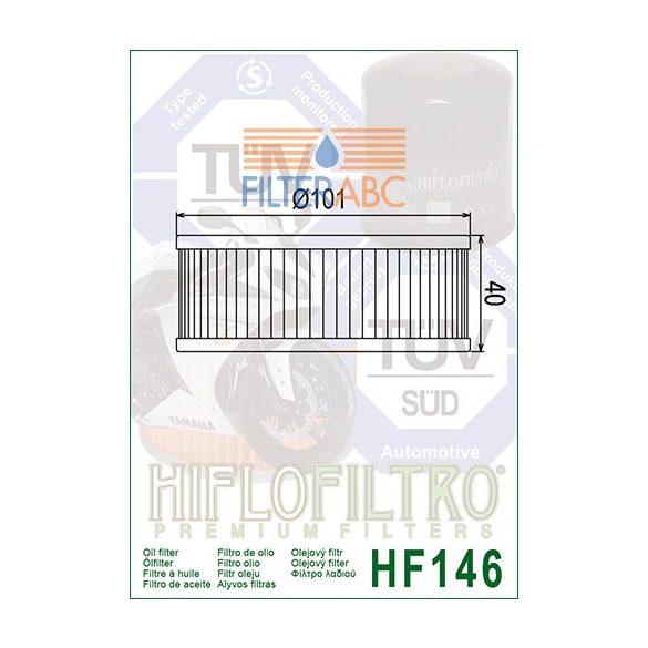 HIFLOFILTRO HF146 olajszűrő