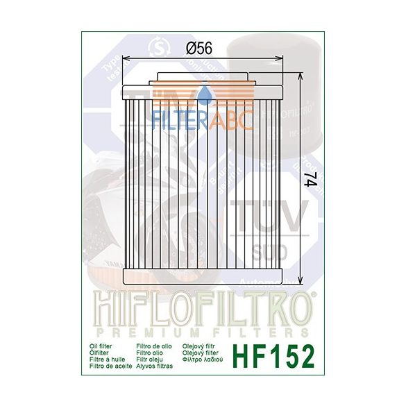 HIFLOFILTRO HF152 olajszűrő