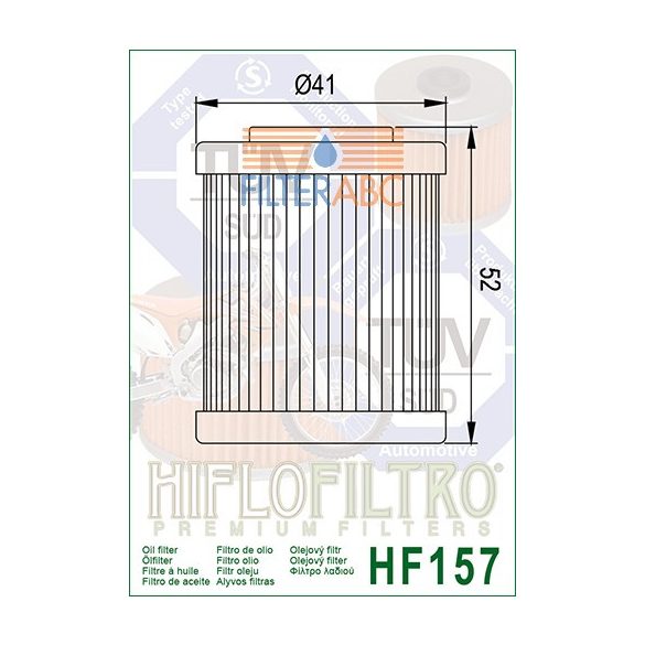 HIFLOFILTRO HF157 olajszűrő