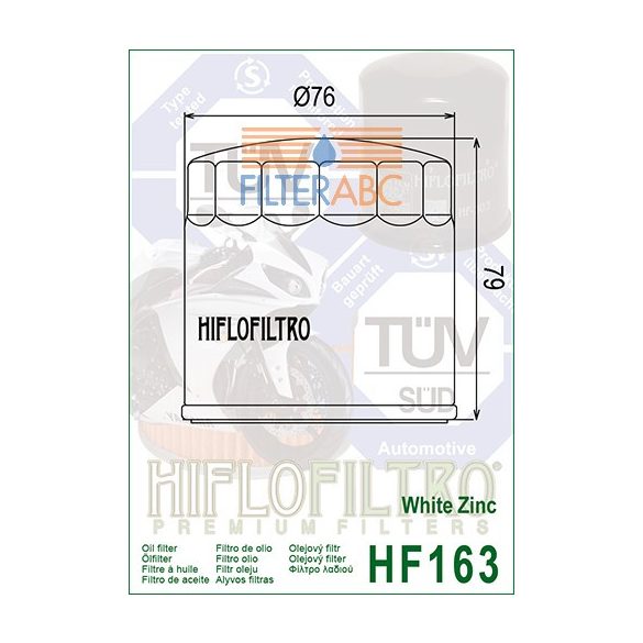 HIFLOFILTRO HF163 olajszűrő