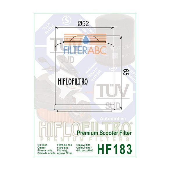 HIFLOFILTRO HF183 olajszűrő