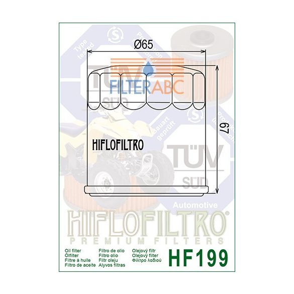 HIFLOFILTRO HF199 olajszűrő