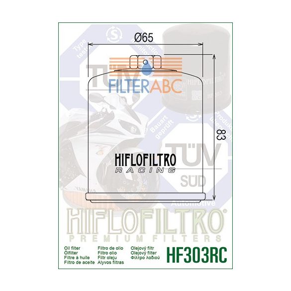 HIFLOFILTRO HF303RC RACING olajszűrő