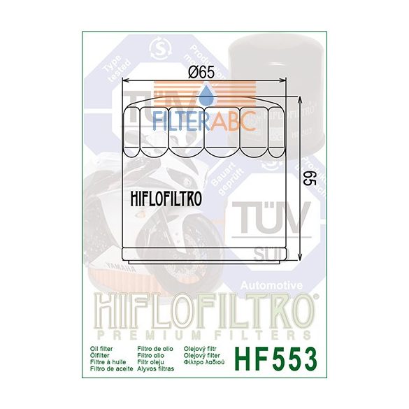 HIFLOFILTRO HF553 olajszűrő