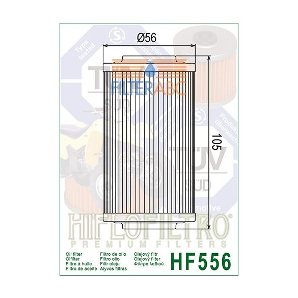 HIFLOFILTRO HF556 olajszűrő