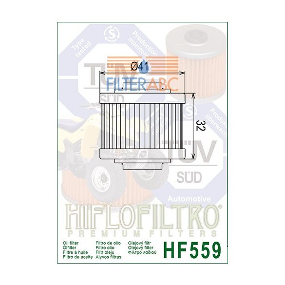 HIFLOFILTRO HF559 olajszűrő