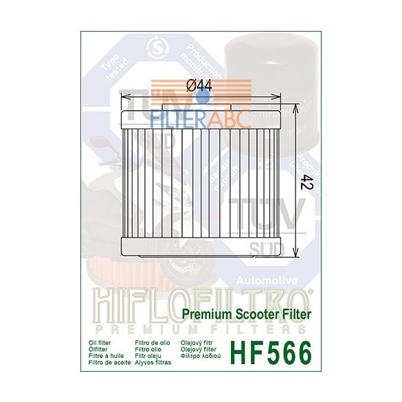 HIFLOFILTRO HF566 olajszűrő