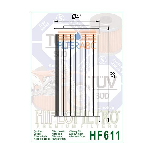 HIFLOFILTRO HF611 olajszűrő