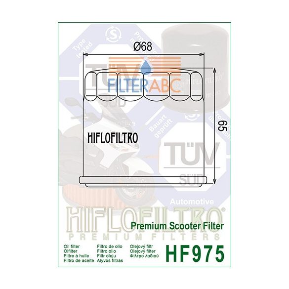 HIFLOFILTRO HF975 olajszűrő