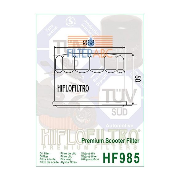 HIFLOFILTRO HF985 olajszűrő