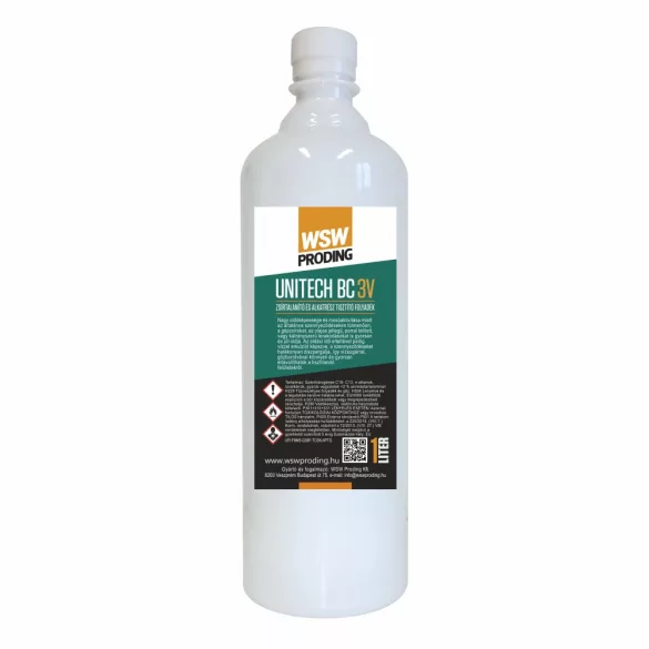 WSW UNITECH BC 3V alkatrészmosó folyadék 1L (vízzel lemosható)