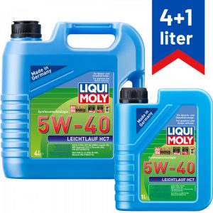 Liqui Moly Leichtlauf HC7 5W40 4L + 1L ajándék