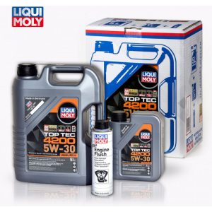 LIQUI MOLY Top Tec 4200 5W30 csomag (5L+ 1L + motoröblítő adalék 300 ml) 