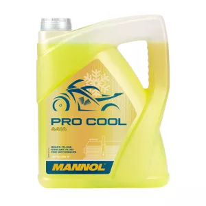 MANNOL 4414 PRO COOL készre kevert motorkerékpár fagyálló 5L (SÁRGA)
