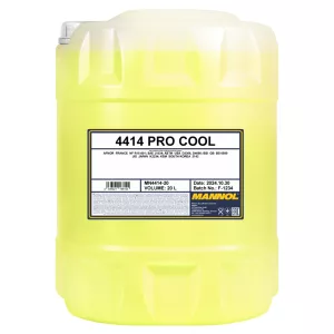 MANNOL 4414 PRO COOL készre kevert motorkerékpár fagyálló 20L (SÁRGA)