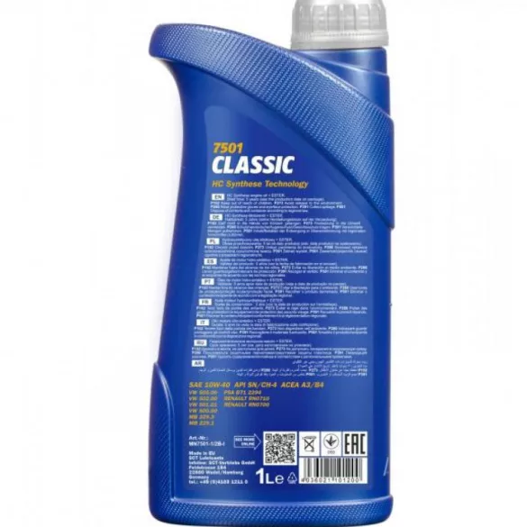 MANNOL 7501 CLASSIC 10W40 1L