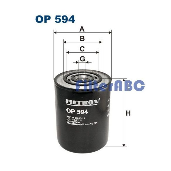 FILTRON OP594 olajszűrő