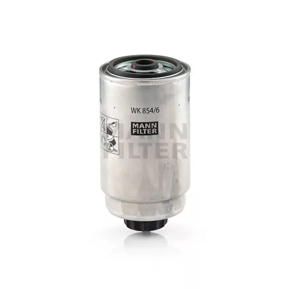MANN FILTER WK854/6 üzemanyagszűrő - 2002.10 hónapIG gyártott modellekhez